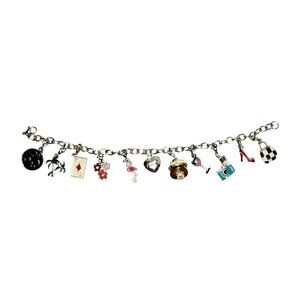 EFFY Bracelet and 11 Charms Princess Cruise 50 Collectable Beach Caribbean 8.5"